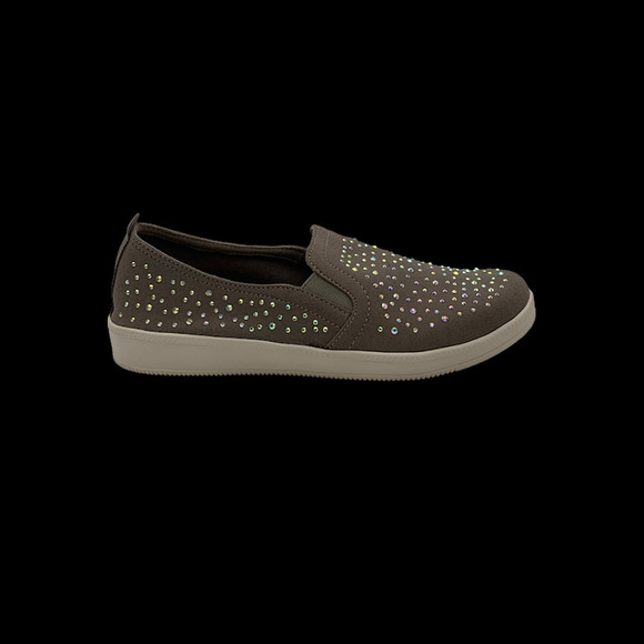 Skechers Shoes - Skechers Rhinestone Slip-On Madison Ave Taupe - Wide